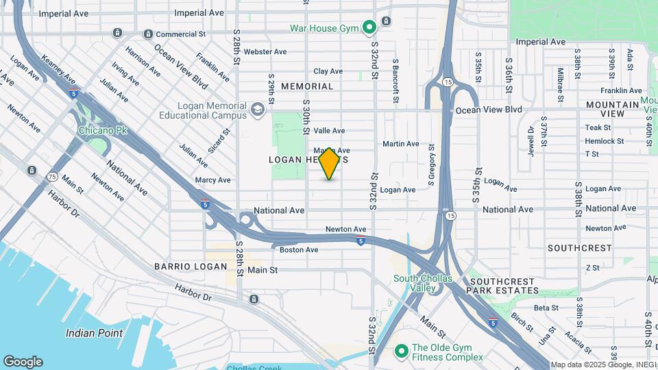 3060 Logan Ave Map and Location Details