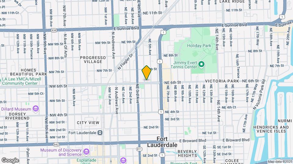 600 NE 4th Ave Map and Location Details