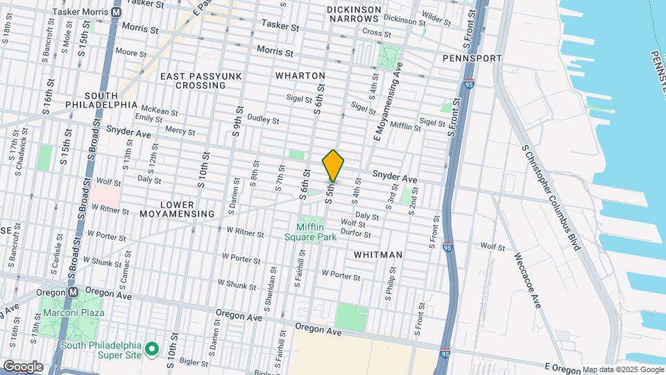 2135 S 5th St, Unit 2nd Fl Map and Location Details