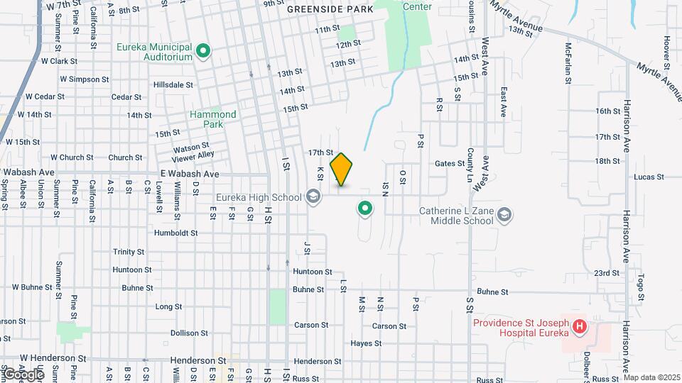 1105 Del Norte St, Unit #1 Map and Location Details