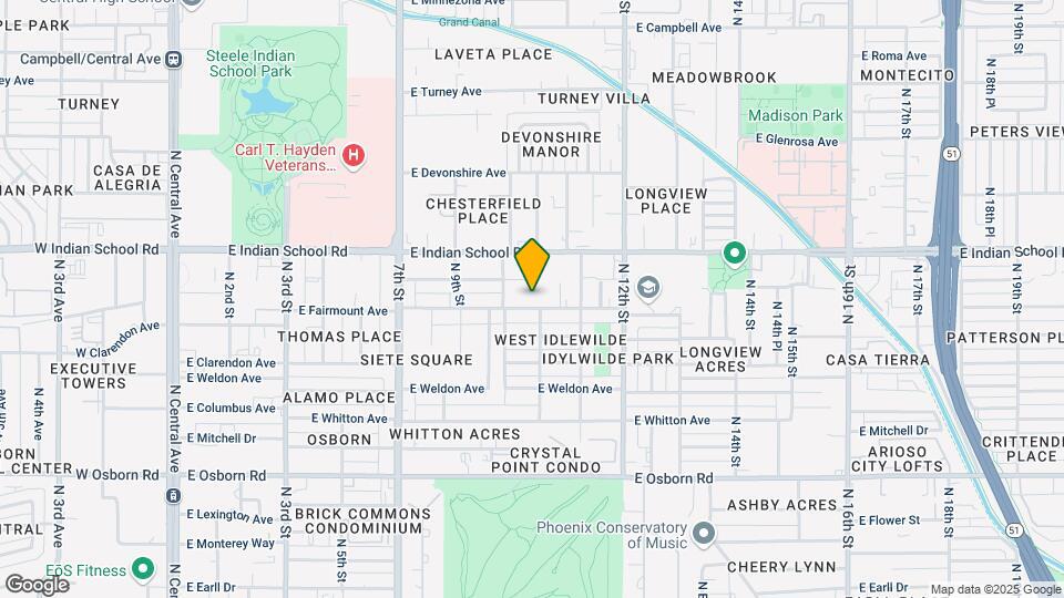1023 E Fairmount Ave Mapa y Detalles de la Ubicación