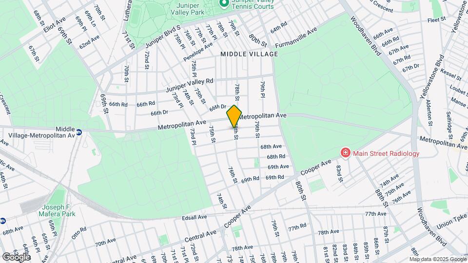 67-28 78th Street Mapa y Detalles de la Ubicación