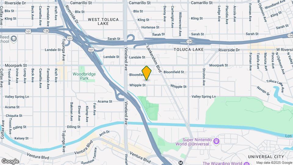 The Metro Art Toluca Lake Luxury Living Map and Location Details