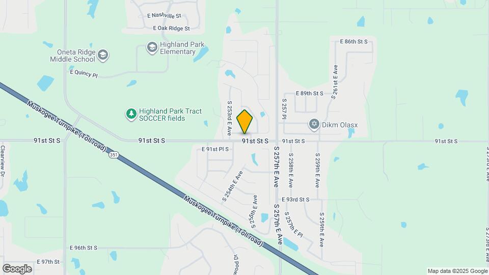 25432 E 90th Pl S Map and Location Details