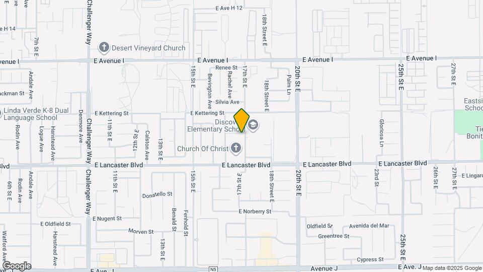 44907 17th St E Map and Location Details