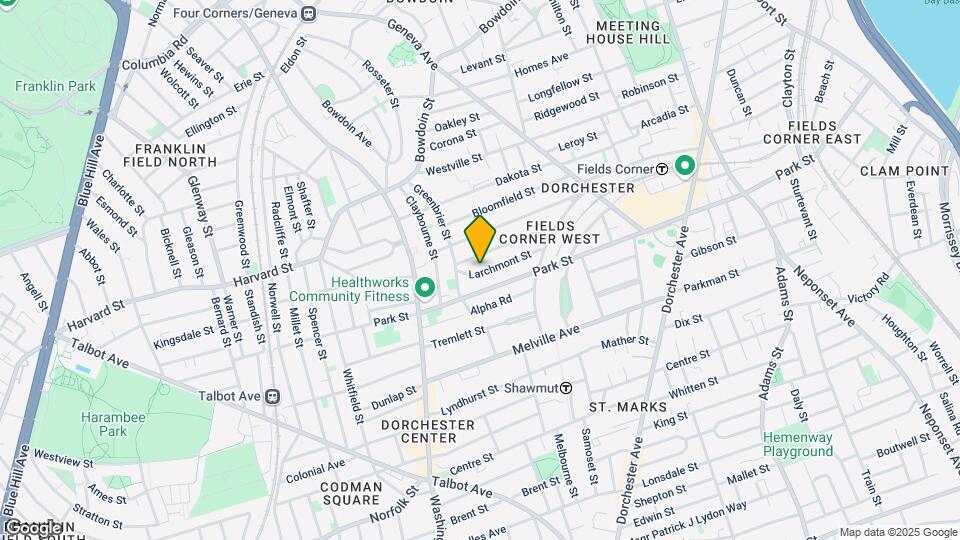 43 Larchmont St Map and Location Details