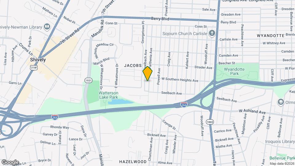 3762 Parthenia Ave Map and Location Details