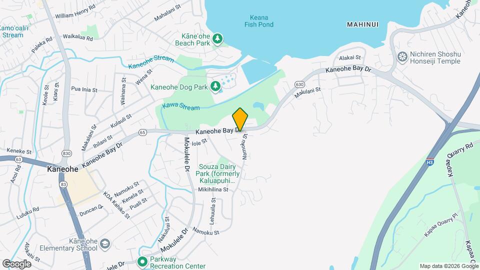 45-180-180 Kaneohe Bay Dr Mapa y Detalles de la Ubicación