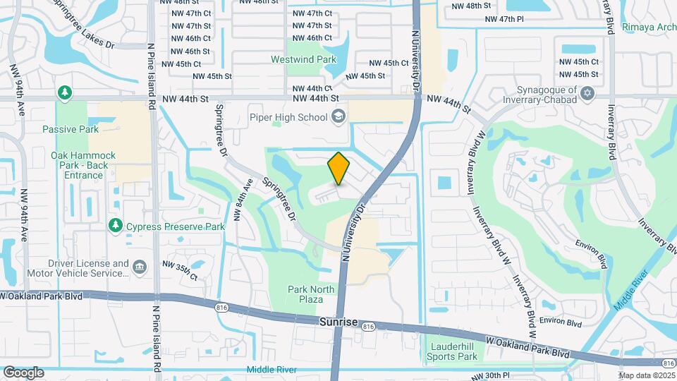 4009 N University Dr, Unit 106 Mapa y Detalles de la Ubicación