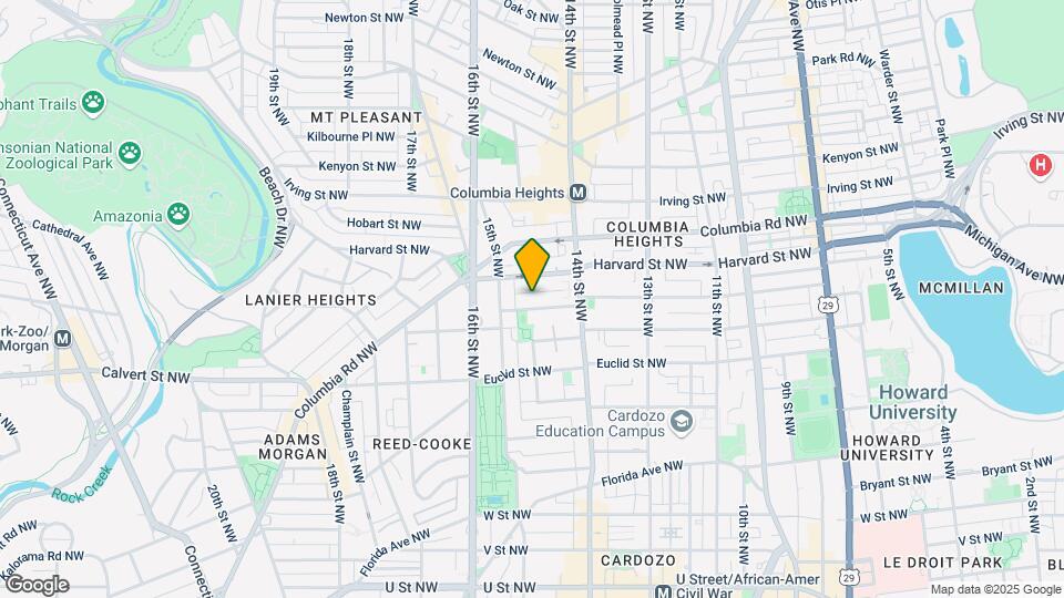 1443 Girard St Map and Location Details