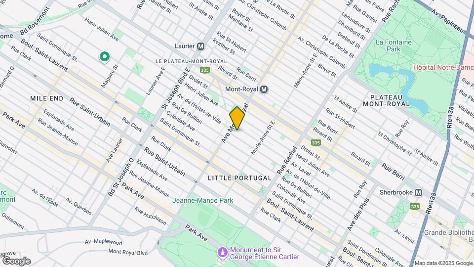 4453-4485 De l’hotel de ville Map and Location Details