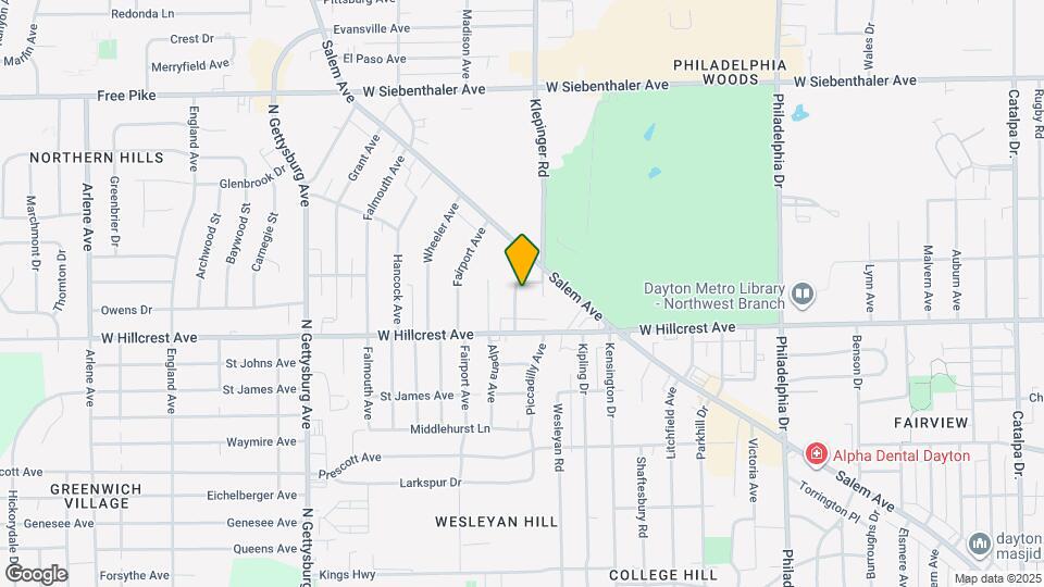 2440 Ulrich Ave Map and Location Details