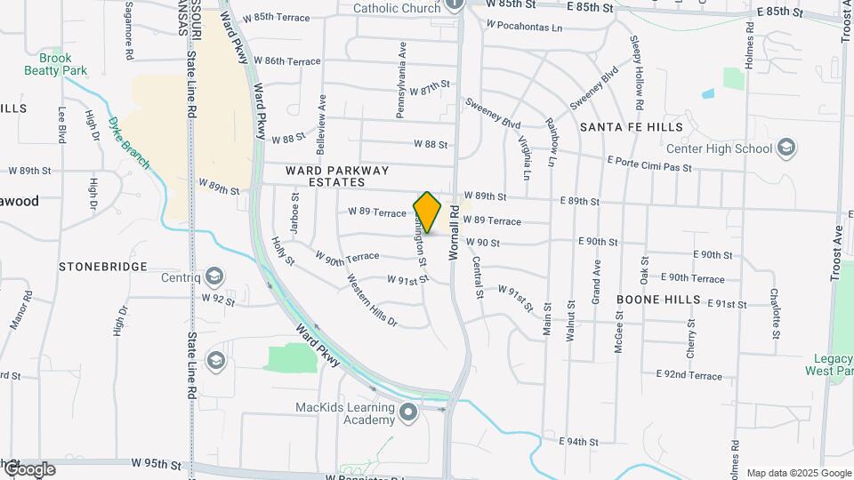 9001 Washington St Map and Location Details