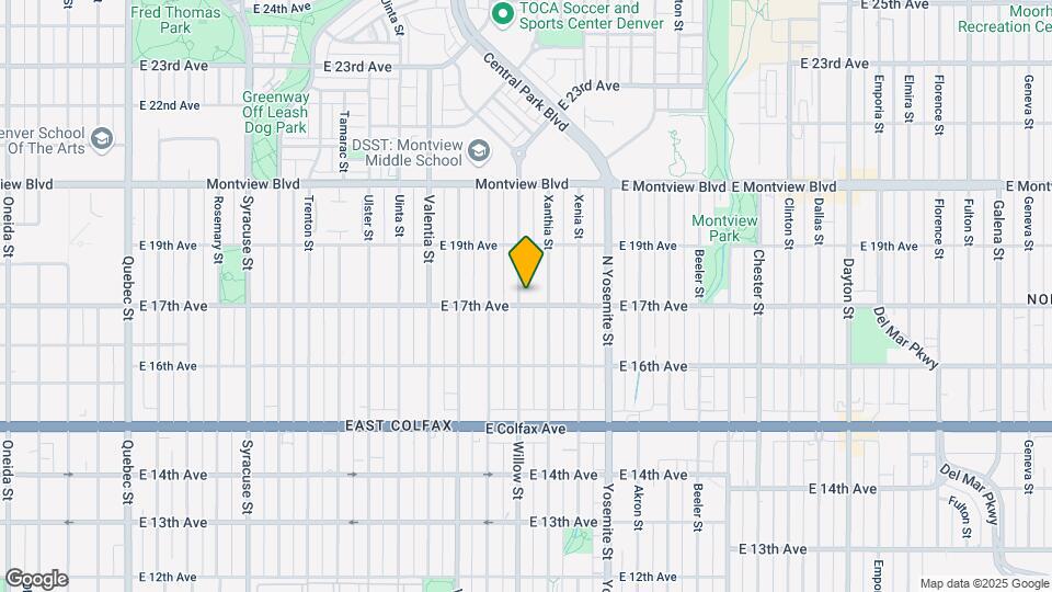 1710 Willow St Map and Location Details