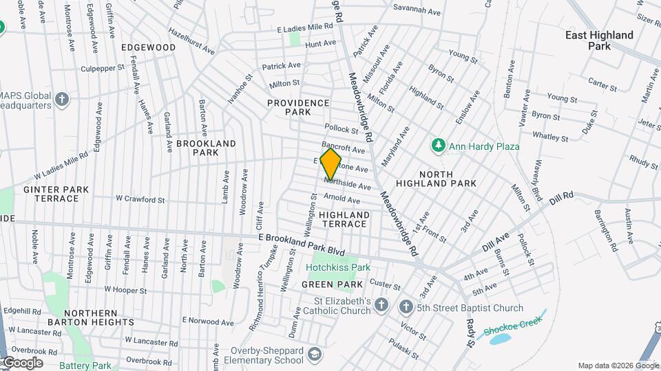 613 Northside Ave Mapa y Detalles de la Ubicación
