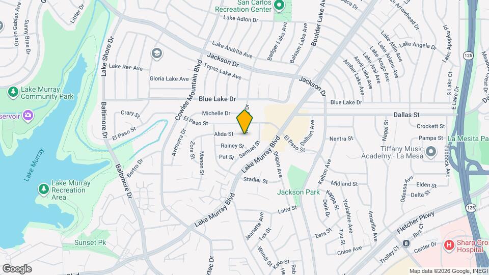 8035 Alida St Map and Location Details