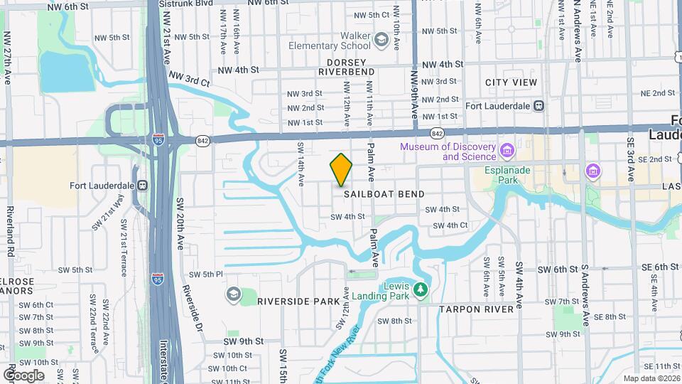 1215 W Las Olas Blvd Map and Location Details
