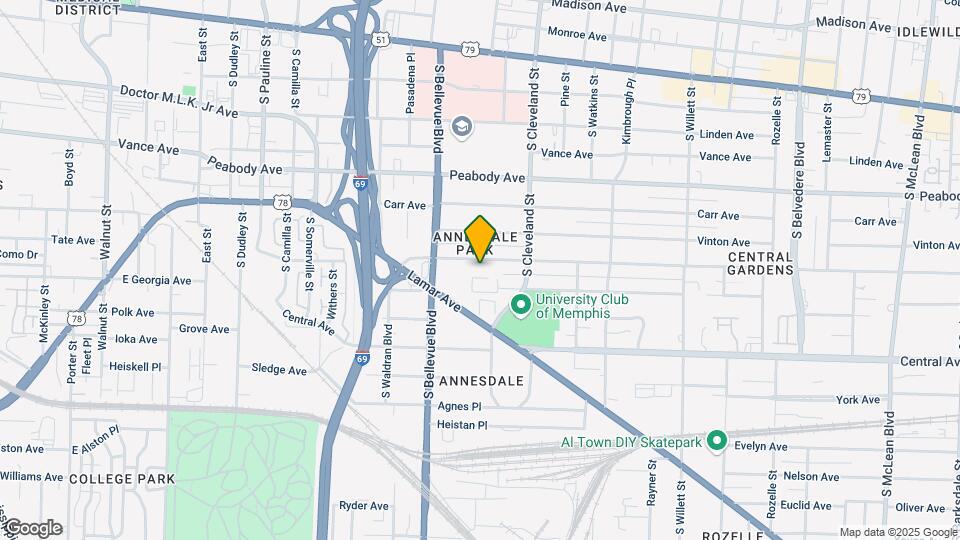 1283 Harbert Ave Map and Location Details