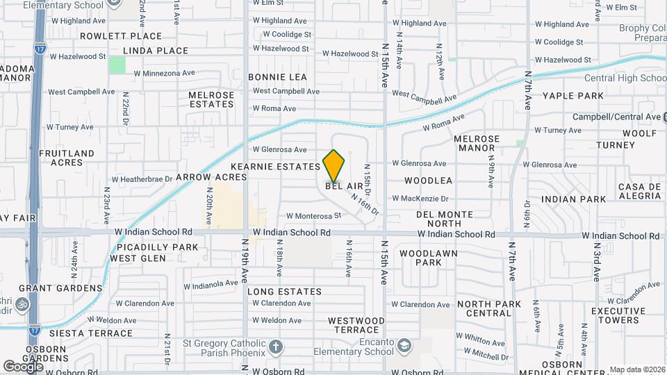 4202 N 16th Dr, Unit Bel Air Casita Map and Location Details