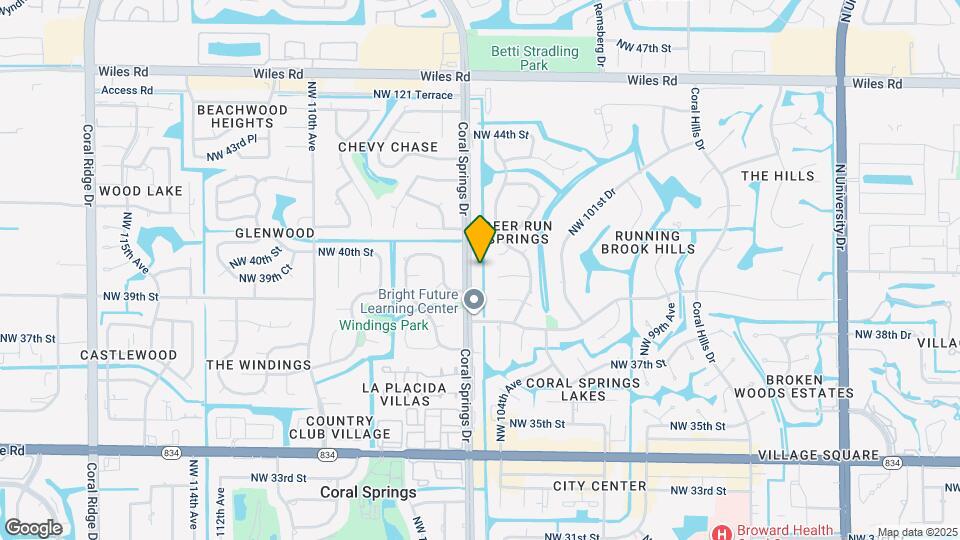 3971 Coral Springs Dr Map and Location Details