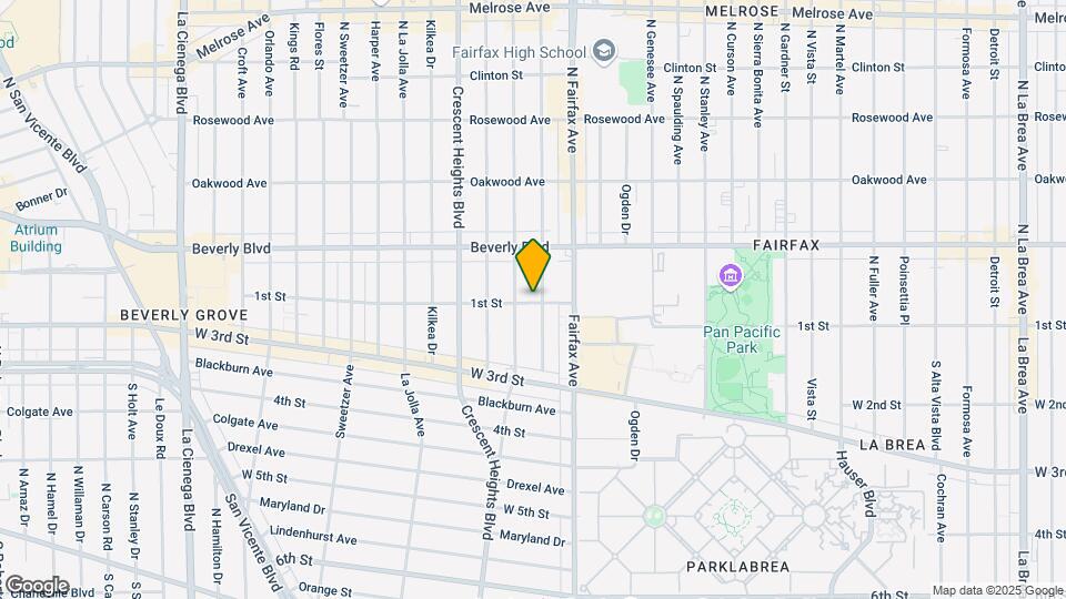 101 N Hayworth Ave Mapa y Detalles de la Ubicación
