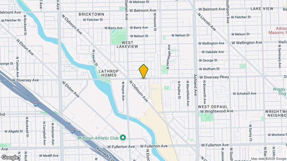 1909 W Diversey Pky, Unit 502 Mapa y Detalles de la Ubicación