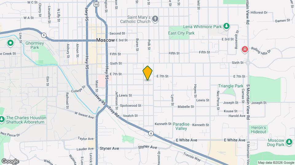 510 E 8th St, Unit Upstairs Map and Location Details