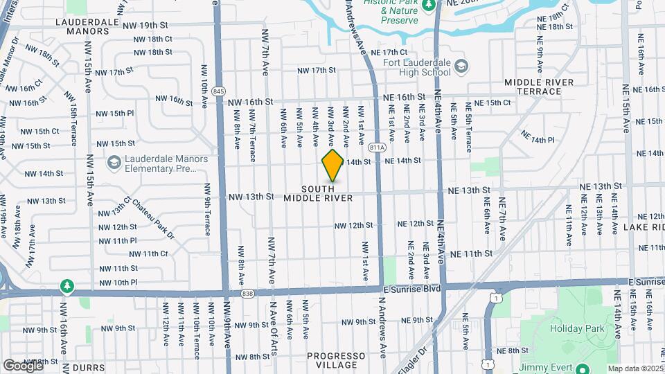 1323 NW 3rd Ave, Unit 1323 Map and Location Details