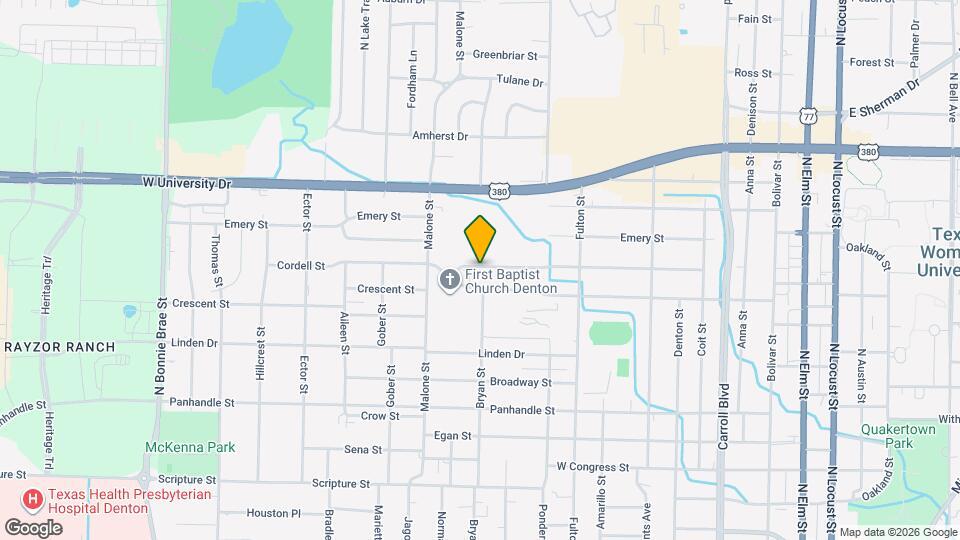 1233 Cordell St Map and Location Details