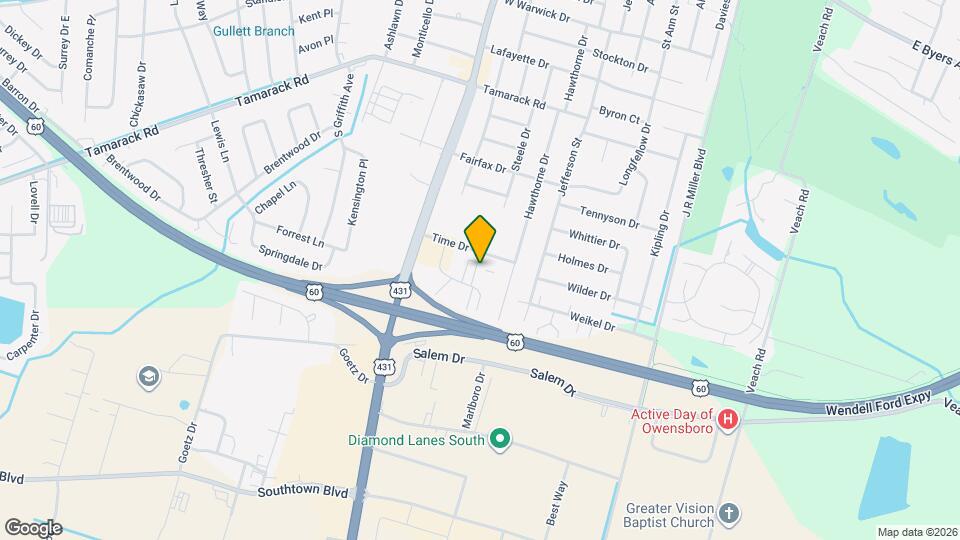 641 Chuck Gray Ct Map and Location Details