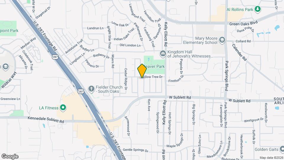 5804 Willow View Dr Map and Location Details