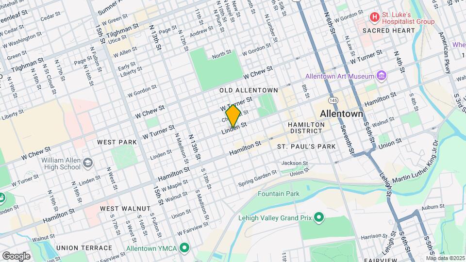 1114 Linden St Map and Location Details