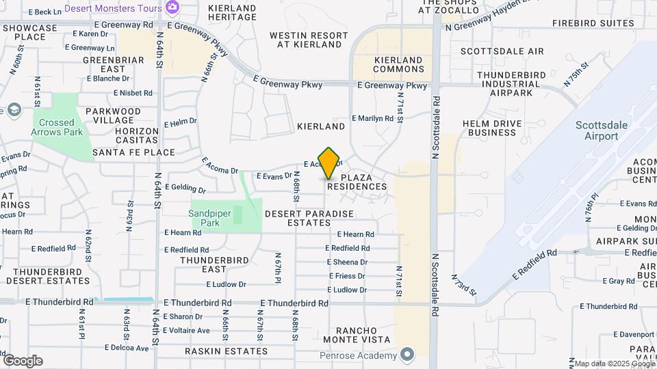 6901 E Evans Dr Map and Location Details