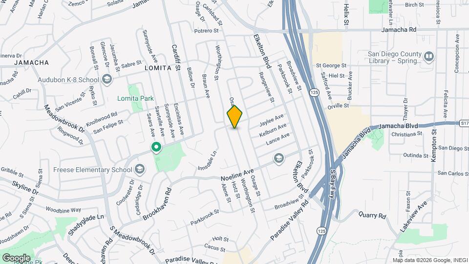 752 Osage St Map and Location Details