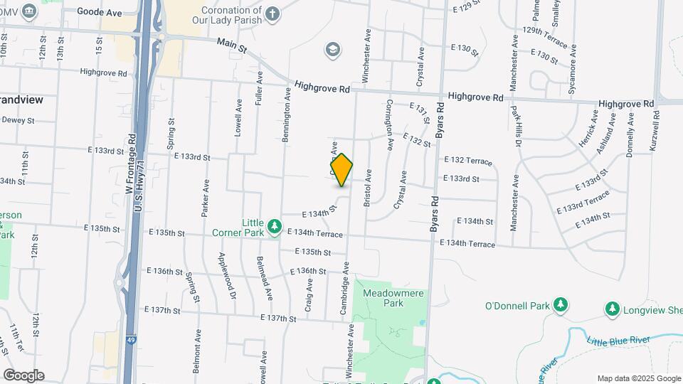 6720 E 134th St Map and Location Details