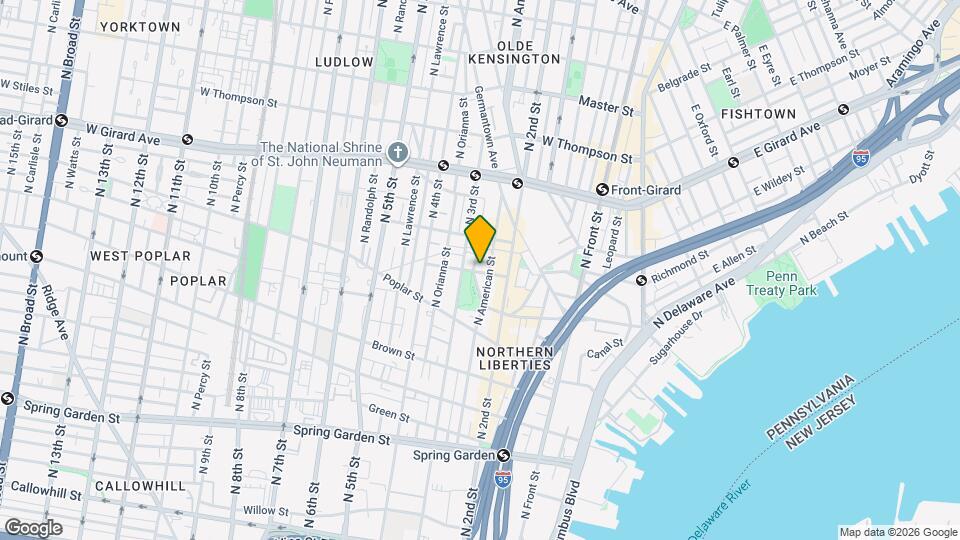 225 W Wildey St Mapa y Detalles de la Ubicación