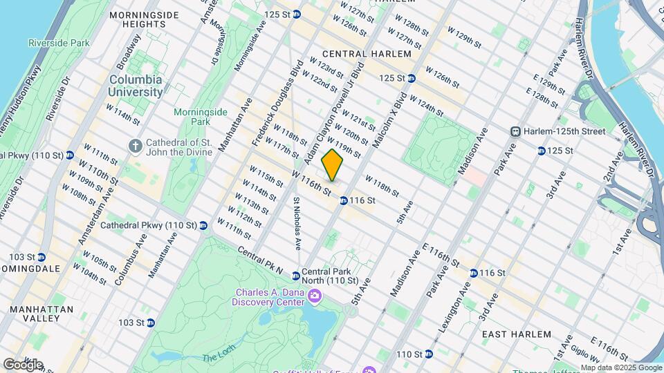 117 W 116th St Map and Location Details
