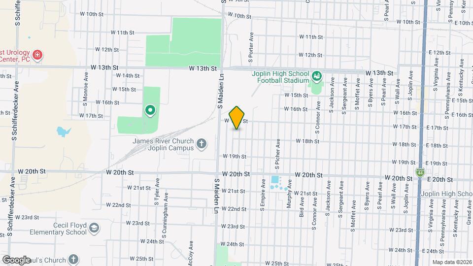 1722 S Porter Ave Map and Location Details