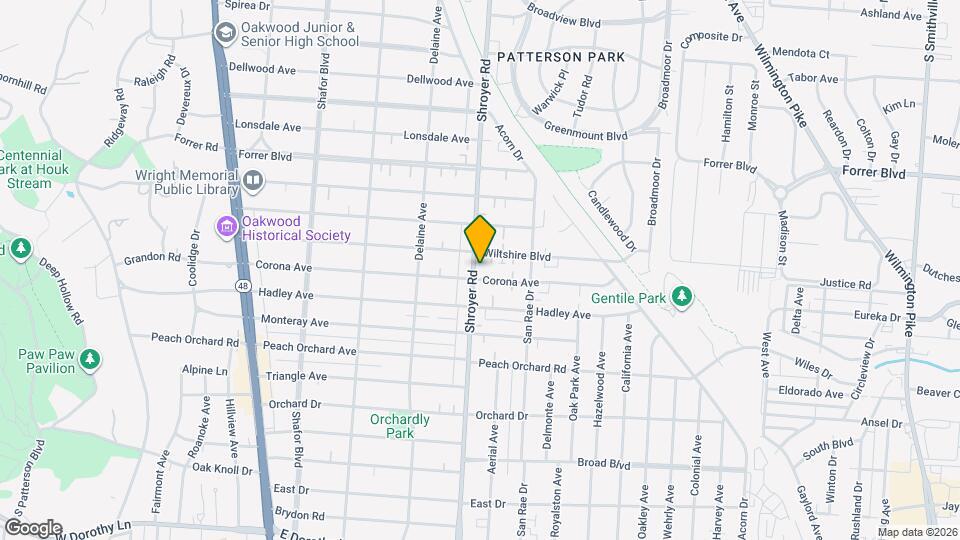 1916 Shroyer Rd Map and Location Details