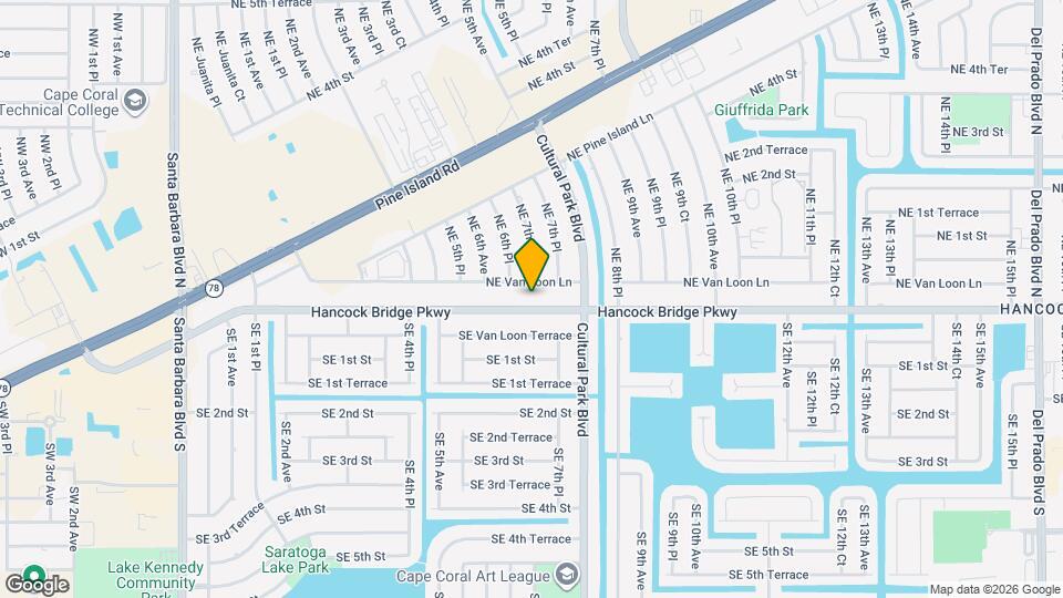 617 Hancock Bridge Pkwy Map and Location Details