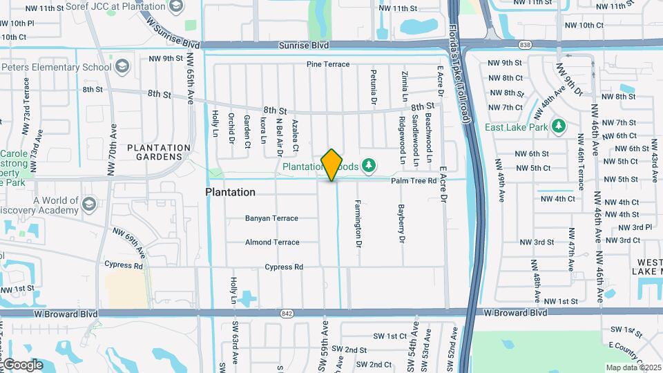 5820 Palm Tree Rd Map and Location Details