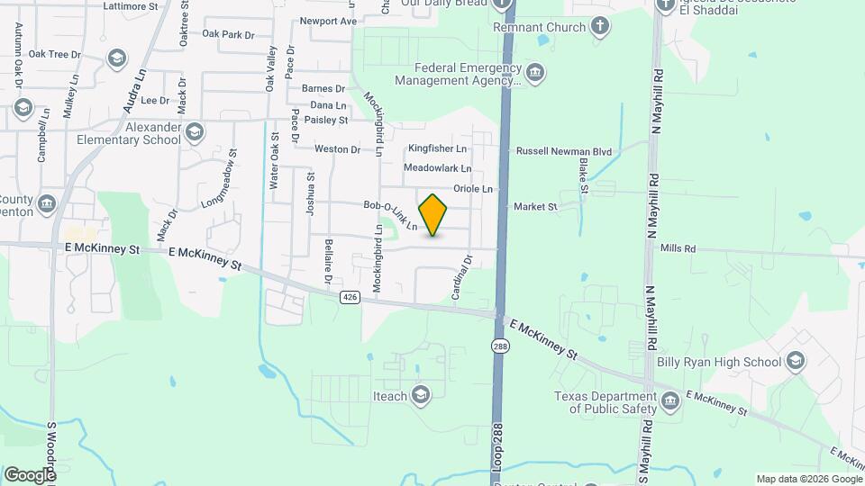 3401 Hummingbird Ln Map and Location Details