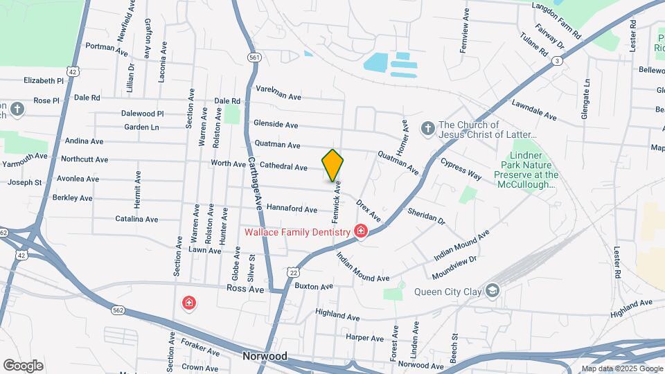 5331 Fenwick Ave Map and Location Details