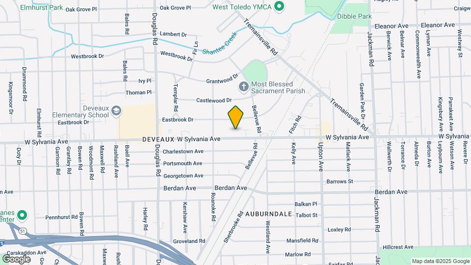 2210 W Sylvania Ave Map and Location Details