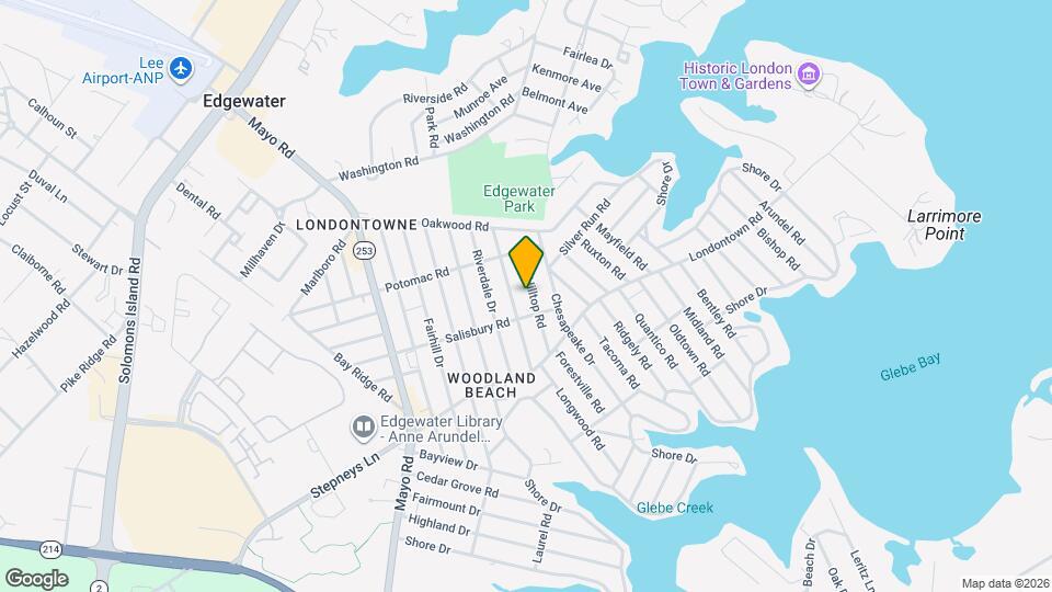 1612 Hilltop Rd Map and Location Details