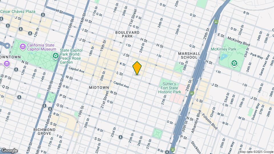 2317 L St Mapa y Detalles de la Ubicación