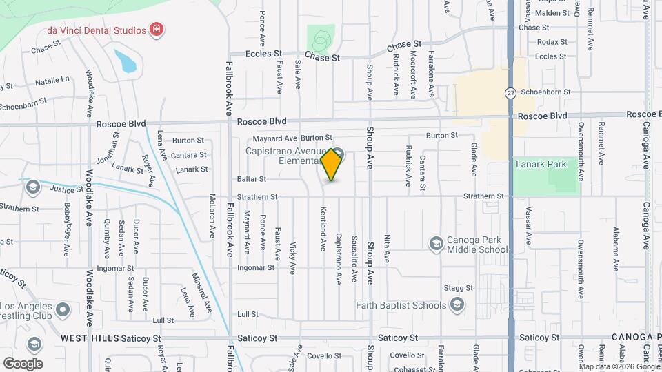 22500 Baltar St Map and Location Details