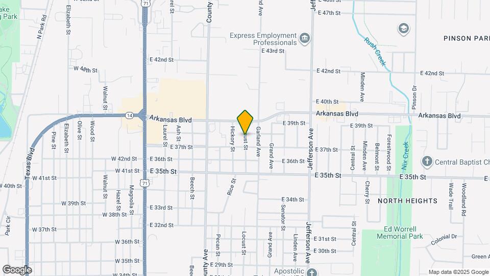 3715 Locust St Map and Location Details