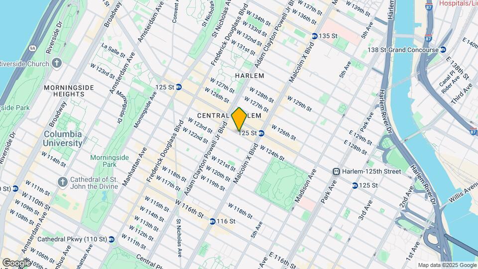 150 W 124th St Map and Location Details