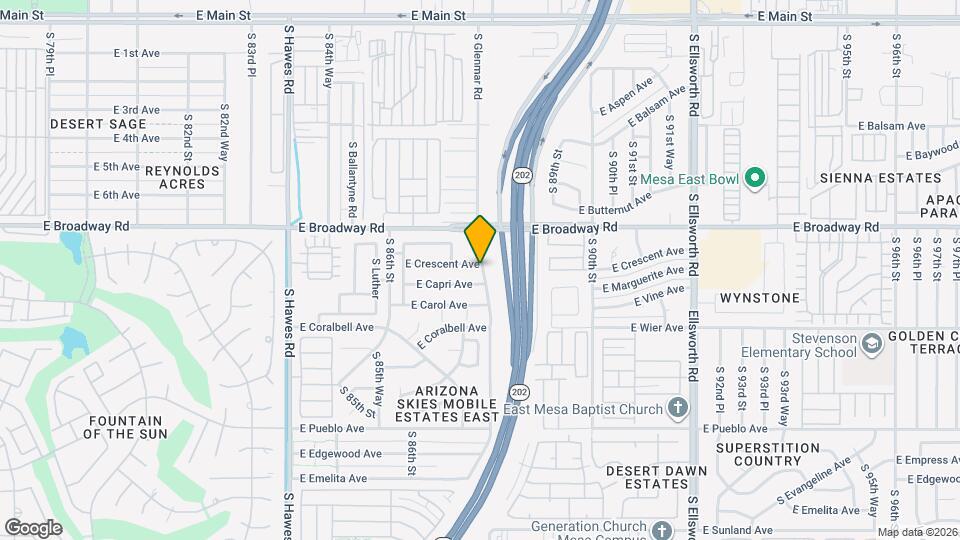 8755 E Crescent Ave Map and Location Details
